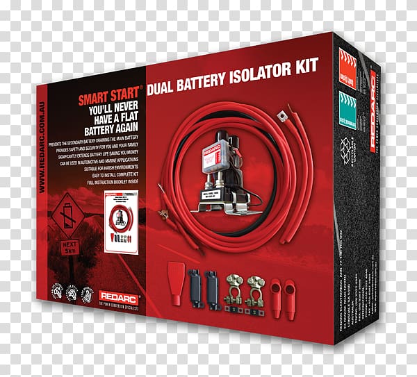Battery isolator Redarc Electronics Battery management system Electric battery, extremely simple transparent background PNG clipart