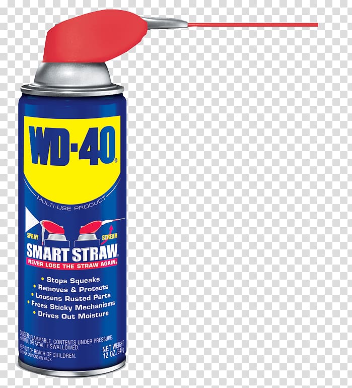 WD-40 Lubricant Aerosol spray Penetrating oil, oz transparent background PNG clipart