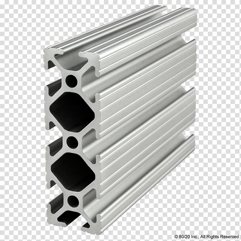 80/20 Extrusion T-slot nut Aluminium Profile, Profile transparent background PNG clipart