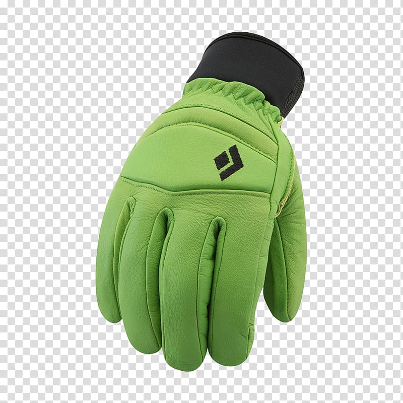 Glove Amazon.com Black Diamond Equipment Skiing Lime, skiing transparent background PNG clipart