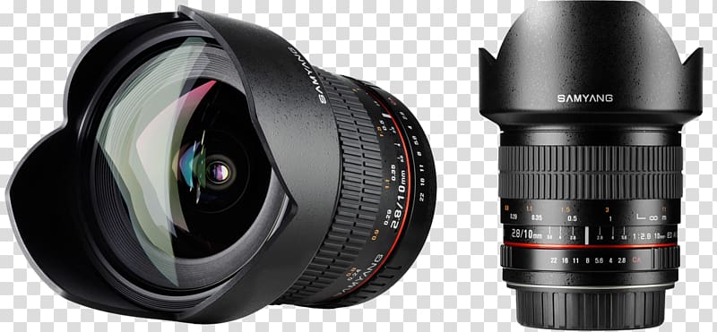 Samyang 10mm f/2.8 ED AS NCS CS Samyang Optics Camera lens Samyang Wide-Angle 10mm F/2.8 Wide-angle lens, camera lens transparent background PNG clipart