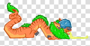 Animal Character Animated cartoon, view from above transparent background PNG clipart thumbnail