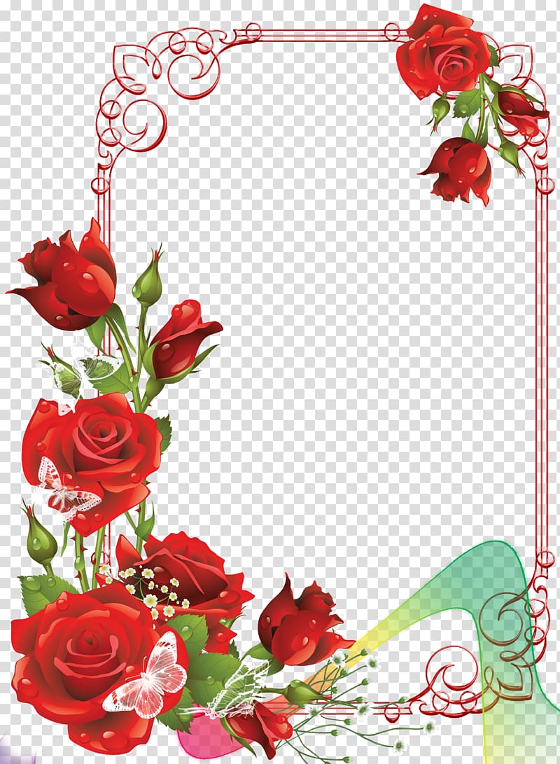 Frames Rose , rose transparent background PNG clipart