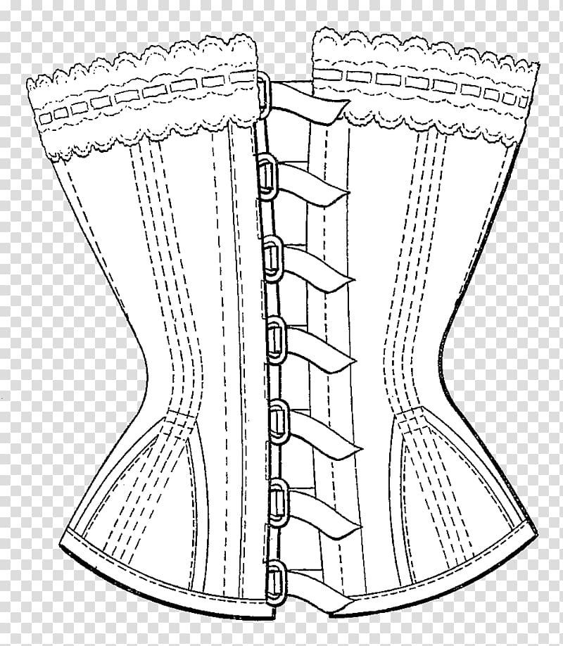 Corset Bustier Drawing Steampunk, corset transparent background PNG clipart