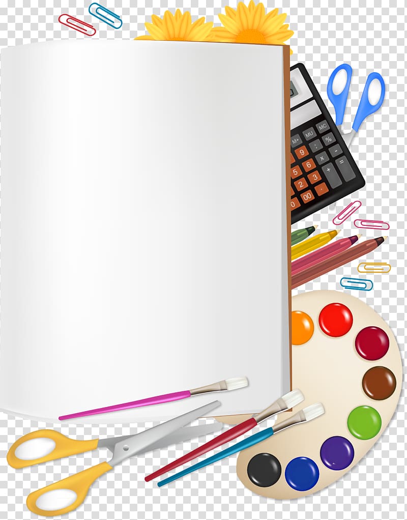 School supplies Middle school , books transparent background PNG clipart