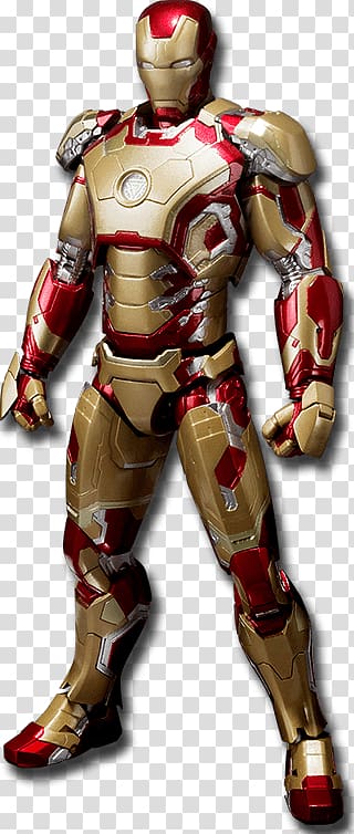 Iron-Man illustration, Iron Man MKXLII Figure transparent background PNG clipart