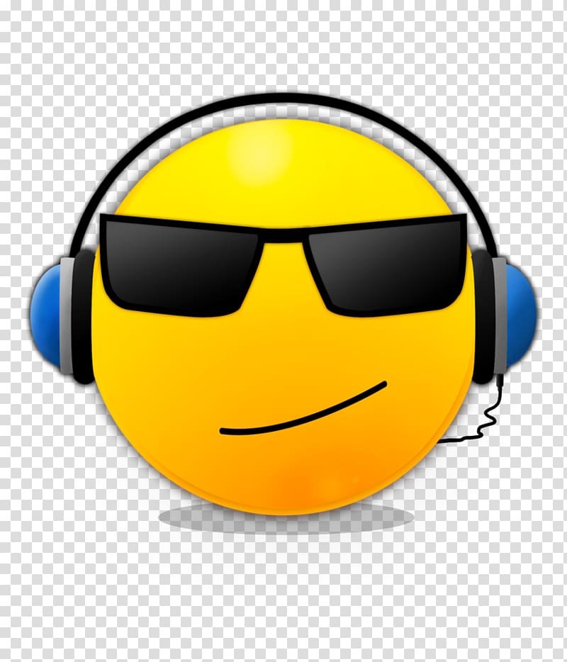 Smiley Disc jockey Emoticon Music, dj transparent background PNG clipart