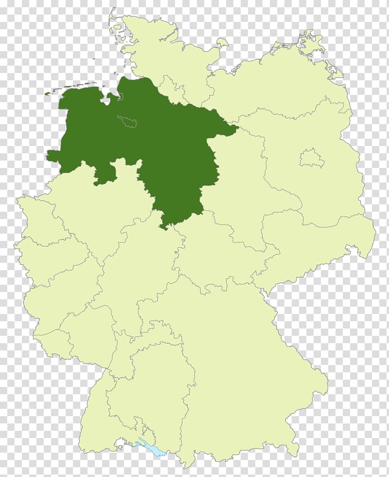 Lower Saxony States of Germany German Empire Blank map, map transparent background PNG clipart