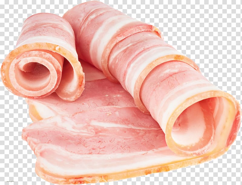 Sausage Bacon roll Ham, Bacon transparent background PNG clipart