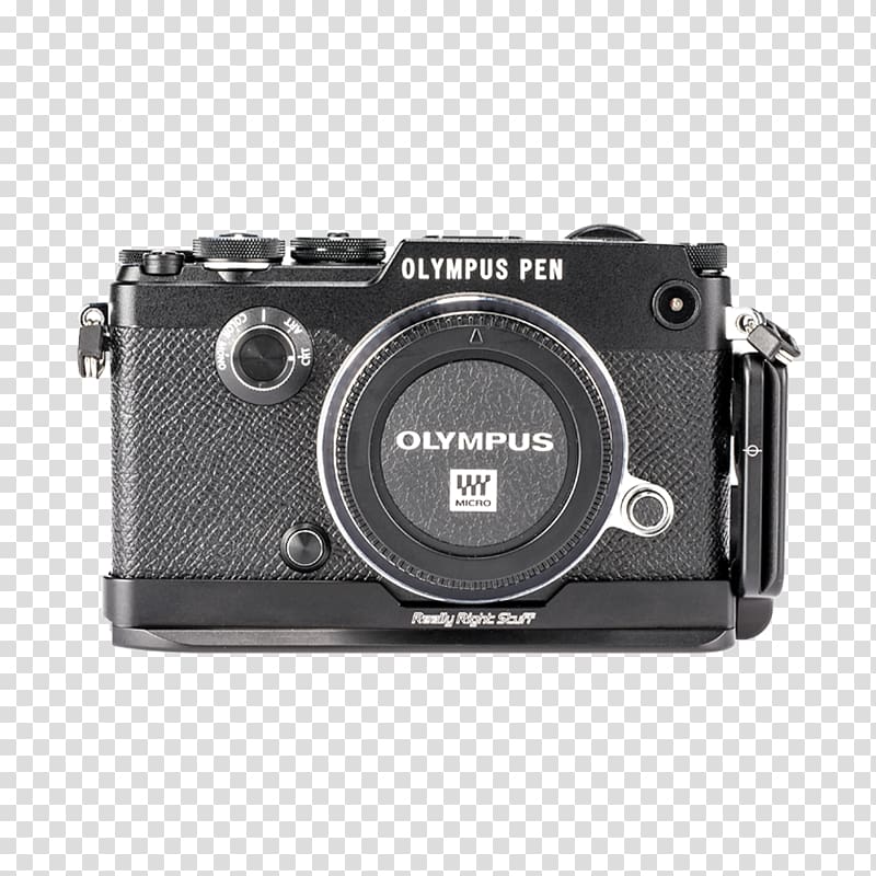 Mirrorless interchangeable-lens camera Camera lens graphic film Lens cover Really Right Stuff BOPF L-SET L-Plate for Olympus PEN-F, camera lens transparent background PNG clipart