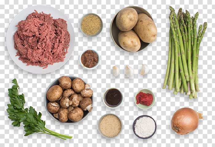 Vegetarian cuisine Salisbury steak Potato wedges Recipe Ingredient, fried steak in kind transparent background PNG clipart