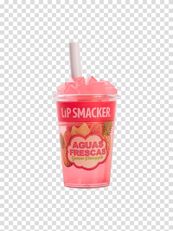 Lip Smacker Cafe Frappe Lip Balm Collection, 4 Count Aguas frescas Fizzy Drinks Lip Smackers, guava smoothie transparent background PNG clipart