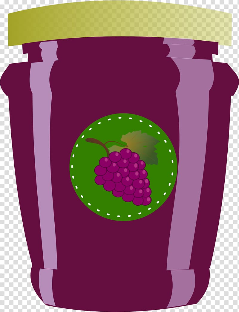 Gelatin dessert Peanut butter and jelly sandwich Toast Fruit preserves , Grape jar transparent background PNG clipart