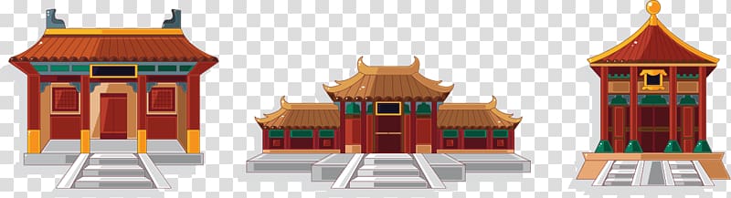 China Cartoon House , Cartoon elements palace transparent background PNG clipart