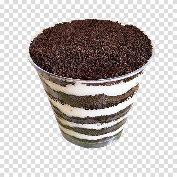 Tiramisu Serradura Chocolate Cup, Chocolate Wood Chaff Cup transparent background PNG clipart