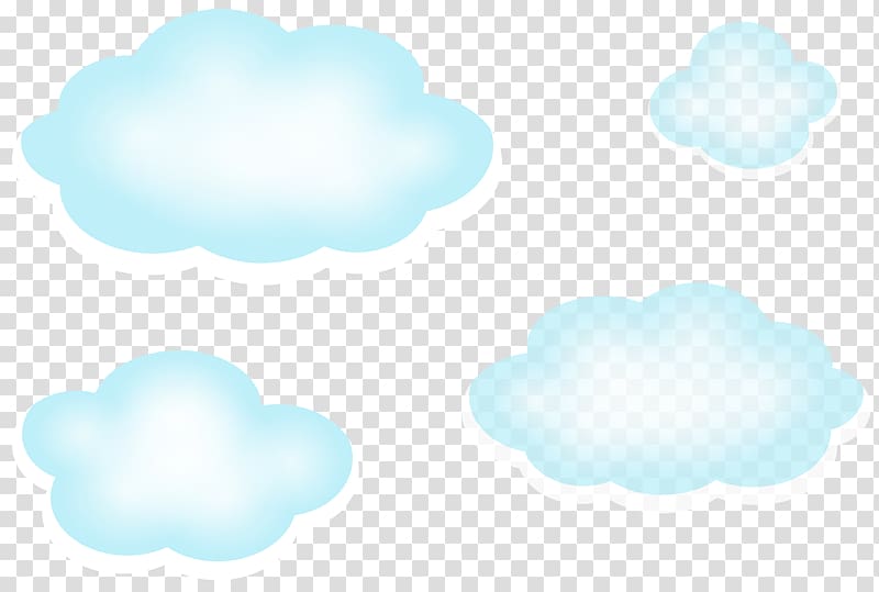 Blue Sky Cloud , Clouds , four blue clouds transparent background PNG clipart