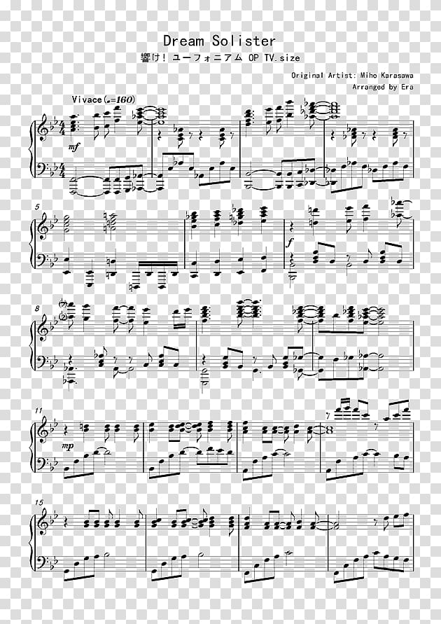 Sheet Music Piano Linus and Lucy Musical note, sheet music transparent background PNG clipart