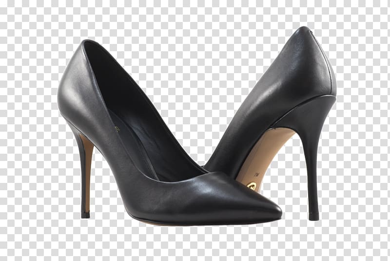 Black Leather Shoe Stiletto heel Lico, tayo. transparent background PNG clipart