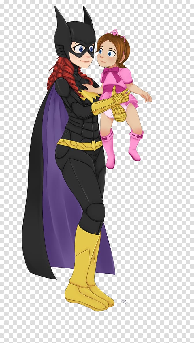 Batgirl Batman Batwoman Black Canary Superhero, batgirl transparent background PNG clipart