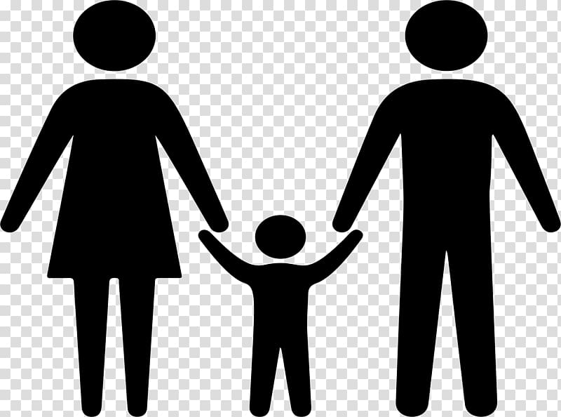 Family Silhouette Holding hands , holding hands transparent background PNG clipart
