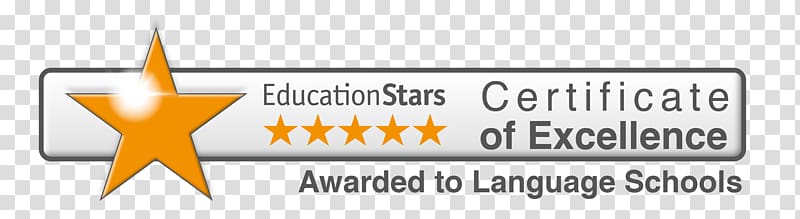 Star Awards Language school InTuition Languages English, certificate of academic excellence transparent background PNG clipart