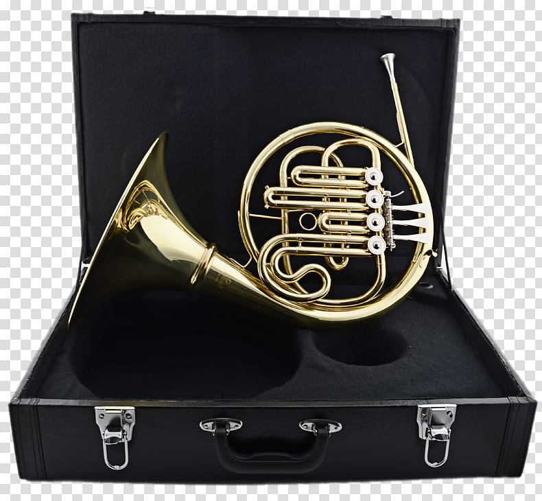 French horn Mellophone Musical instrument Brass instrument, Single-row horn cassette transparent background PNG clipart