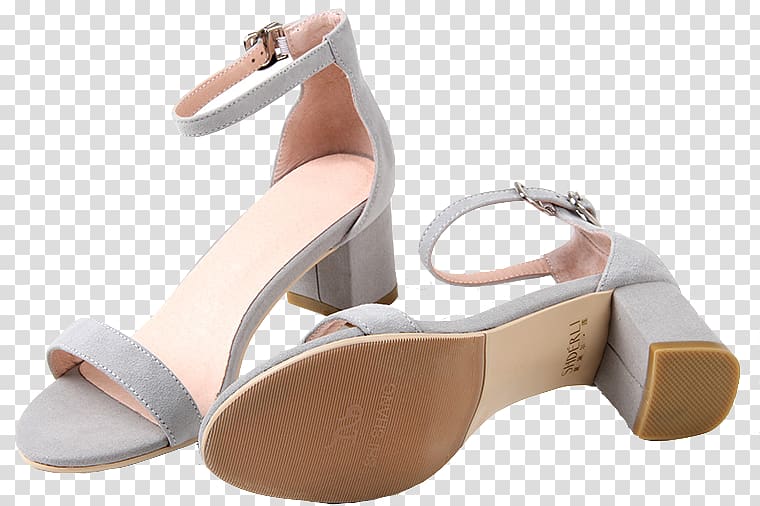 Sandal High-heeled shoe Strap Fashion, Gold Chunky Heel Shoes for Women transparent background PNG clipart