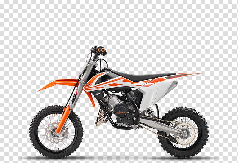 KTM 65 SX Motorcycle Scooter Husaberg, fully fledged transparent background PNG clipart