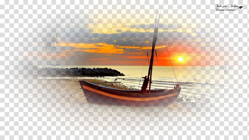 Sunset Landscape Création graphique Savanna Boat, soleil transparent background PNG clipart