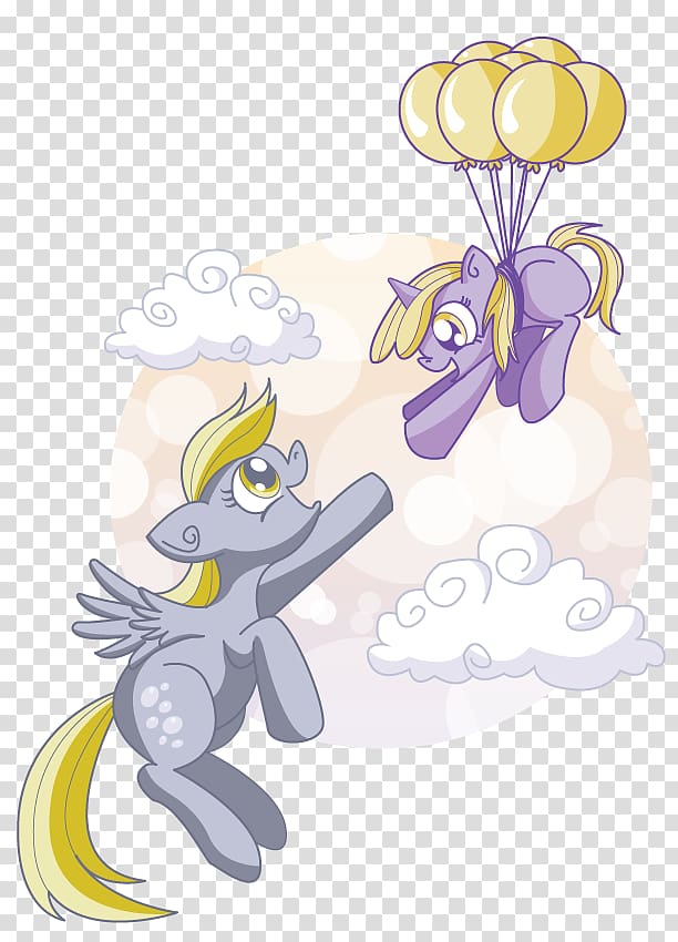 Pony Desktop Winged unicorn Illustration, My little pony ballons transparent background PNG clipart