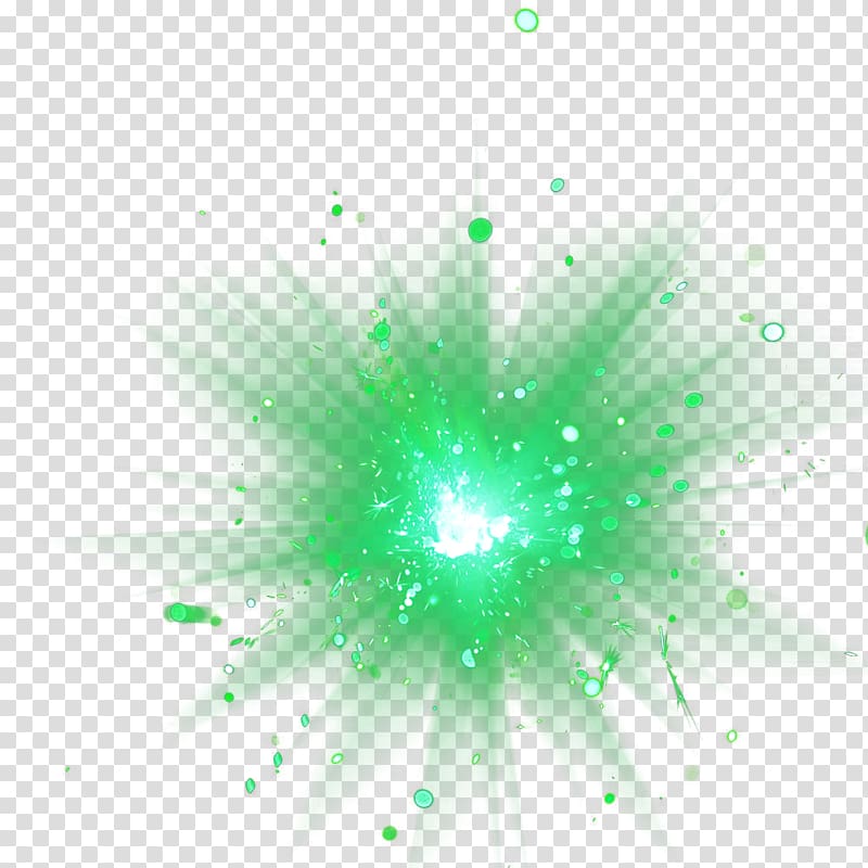 green light , Explosion-shaped green transparent background PNG clipart