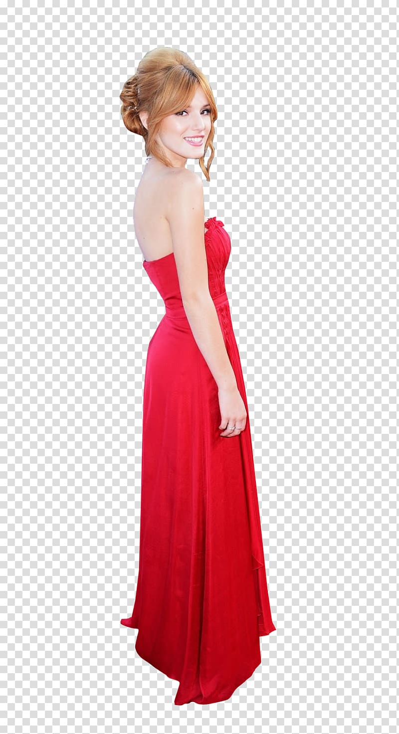 Female Model Actor, Red dress,Female model transparent background PNG clipart