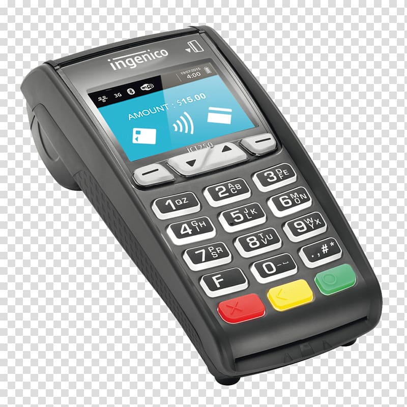 EMV Payment terminal Contactless payment Point of sale Ingenico, ICT transparent background PNG clipart