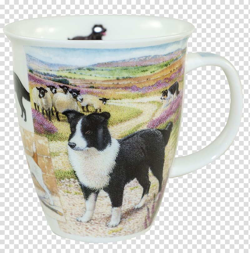 Coffee cup Mug Dunoon Border Collie Tea, mug transparent background PNG clipart
