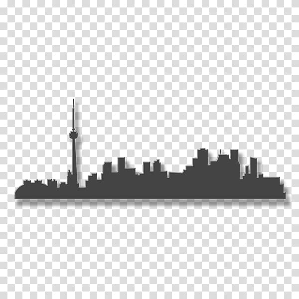 Toronto Skyline Art, Silhouette transparent background PNG clipart