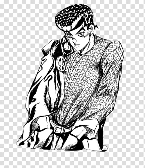 Josuke Higashikata Jotaro Kujo Yoshikage Kira Okuyasu Nijimura JoJo's Bizarre Adventure, manga transparent background PNG clipart