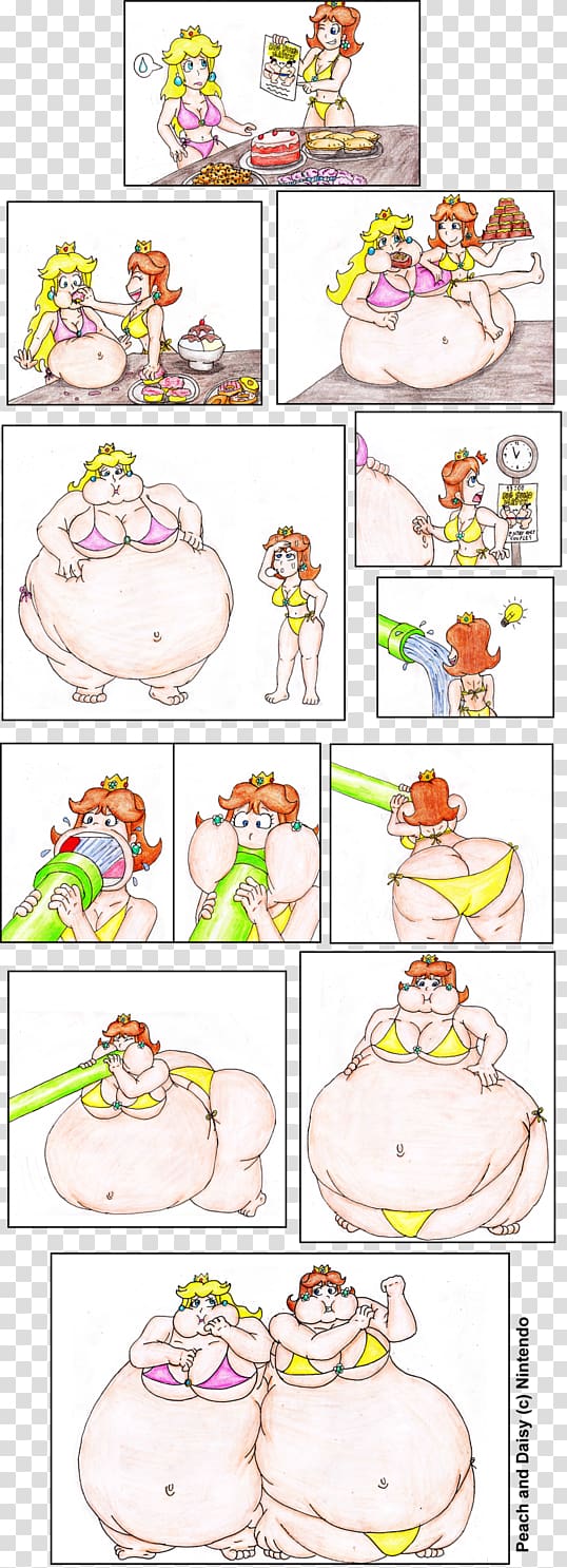 Princess Peach Princess Daisy Weight gain, Sumo transparent background PNG clipart