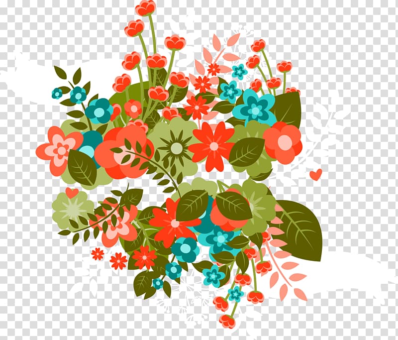 Mother\'s Day flowers cartoon creative transparent background PNG clipart