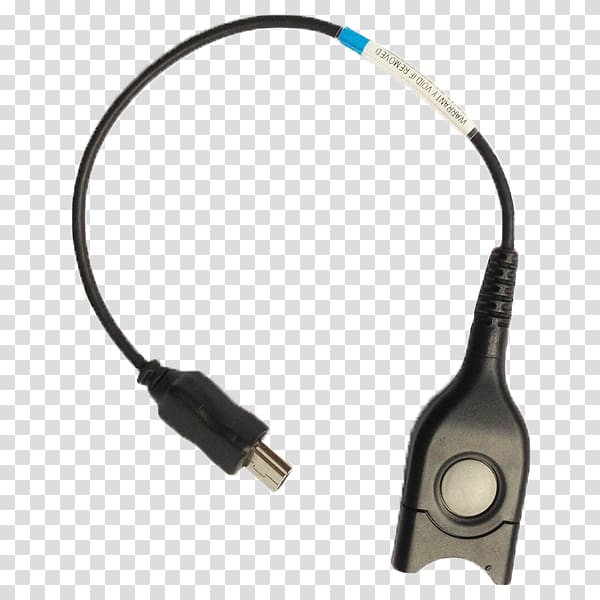 Electrical cable Data transmission USB, Sennheiser USB Headset transparent background PNG clipart