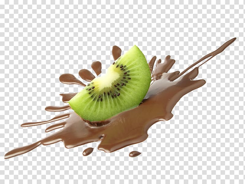 Kiwifruit Cream Chocolate syrup, Kiwi chocolate sauce transparent background PNG clipart