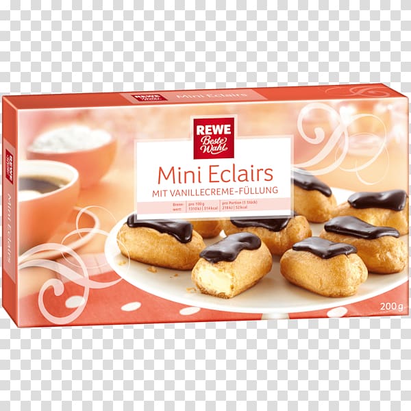 Biscuits Éclair Petit four Dessert REWE Group, cake transparent background PNG clipart