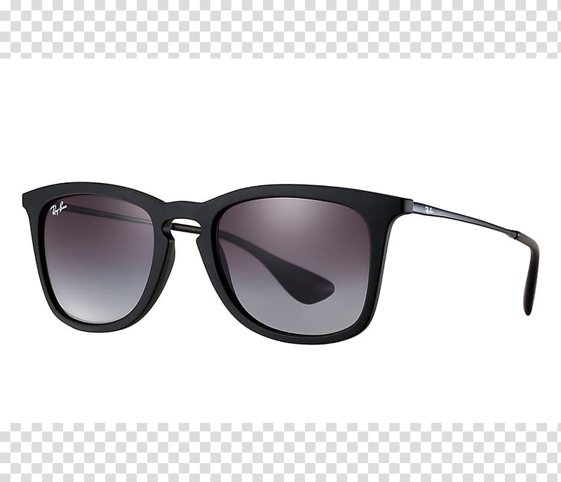 Ray-Ban Chris Sunglasses Ray-Ban RB3578 Ray-Ban Erika Classic, black sunglasses transparent background PNG clipart