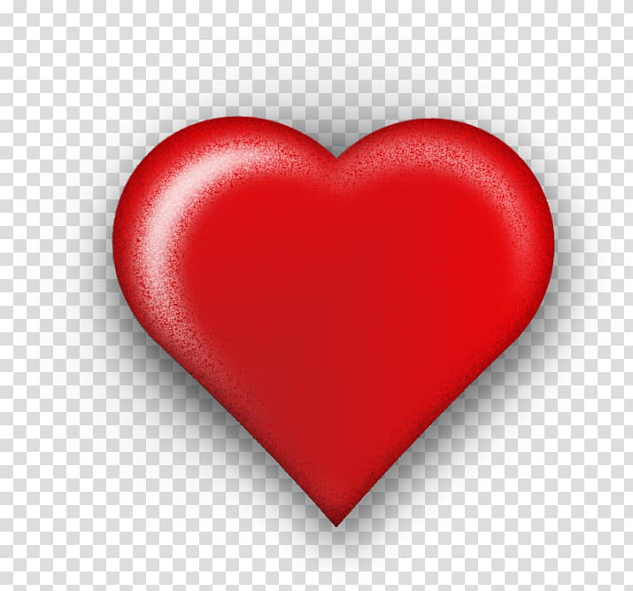 red heart illustration, Red Heart Love Valentines Day, 3D Red Heart transparent background PNG clipart