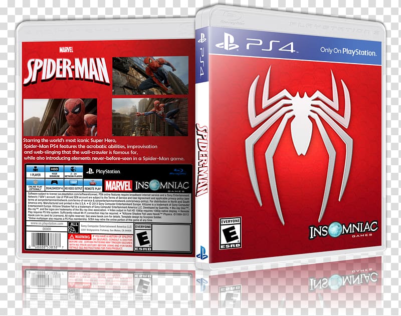 Spider-Man PlayStation 4 The Artful Escape Video game, spider-man transparent background PNG clipart