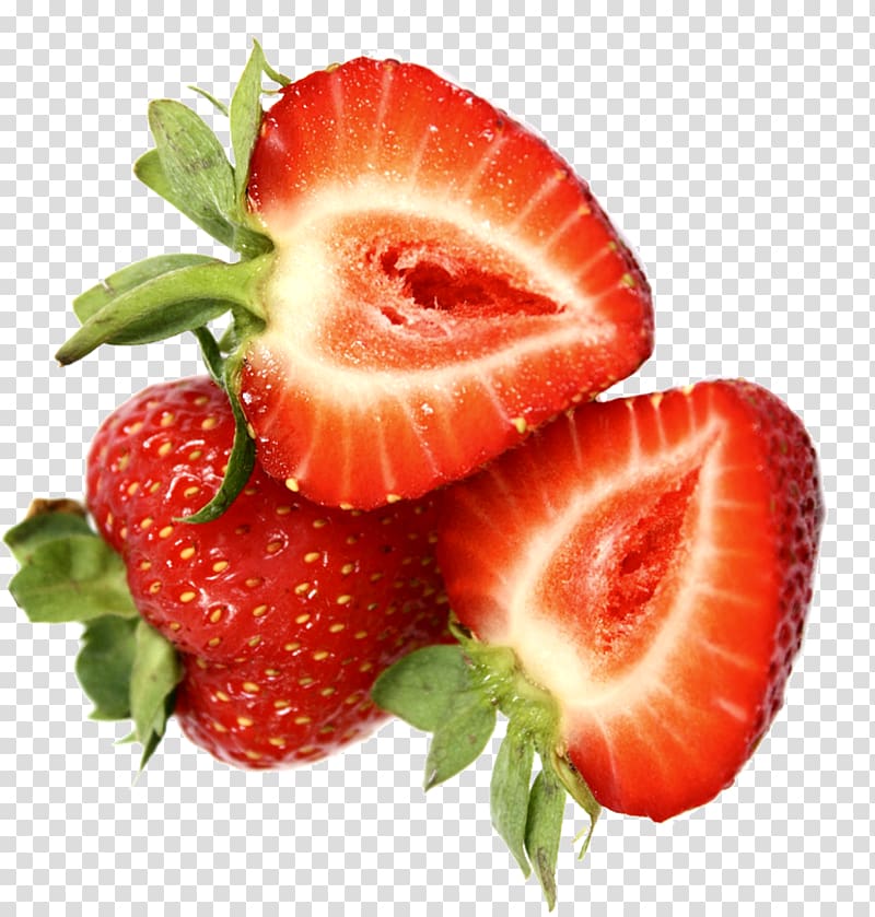 Strawberry Diet food Vegetarian cuisine, fresh strawberries transparent background PNG clipart