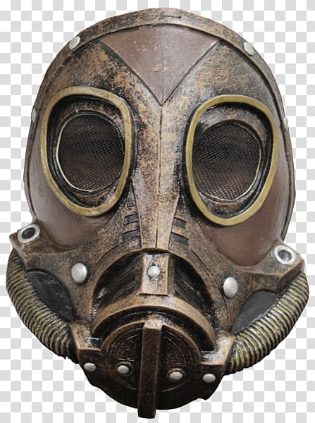 Latex mask Steampunk Costume Gas mask, Skull mask transparent background PNG clipart