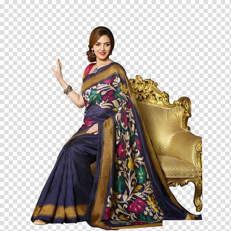 Bhagalpuri Silk Bhagalpur Sari Craftsvilla, saree transparent background PNG clipart