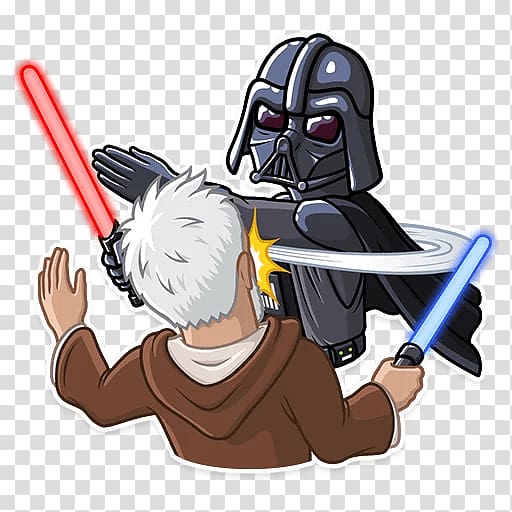 Anakin Skywalker Darth Sticker Star Wars Telegram, star wars transparent background PNG clipart