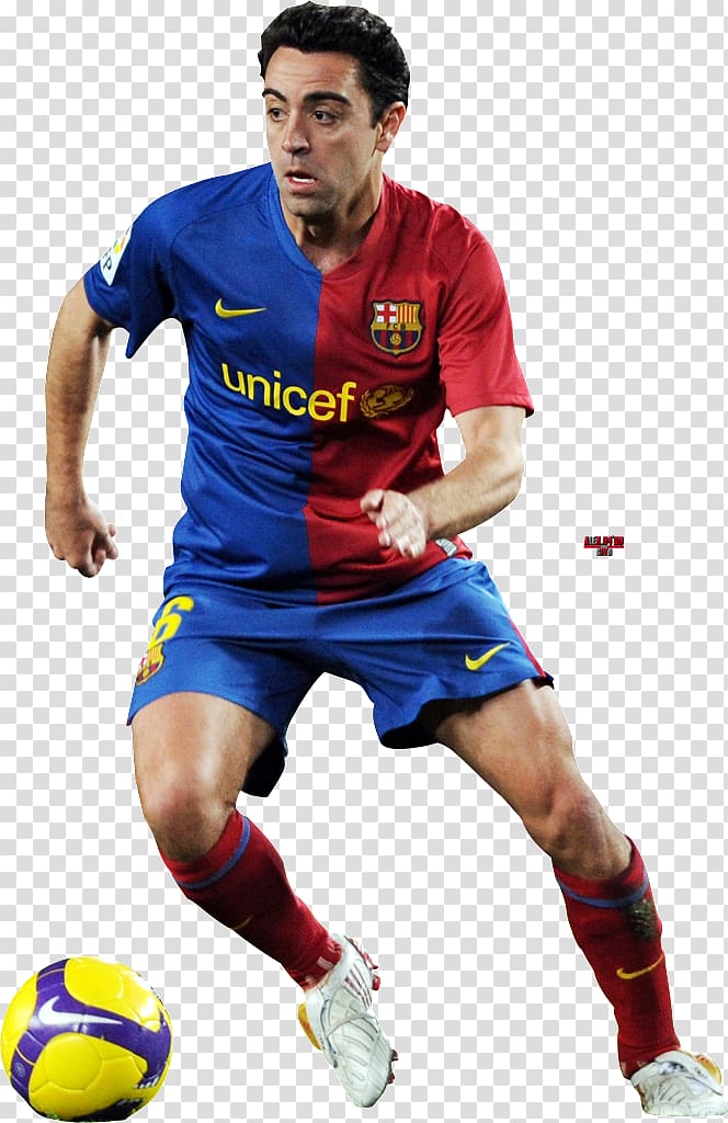 Xavi FC Barcelona Spain national football team 2009 UEFA Champions League Final Football player, football spain transparent background PNG clipart