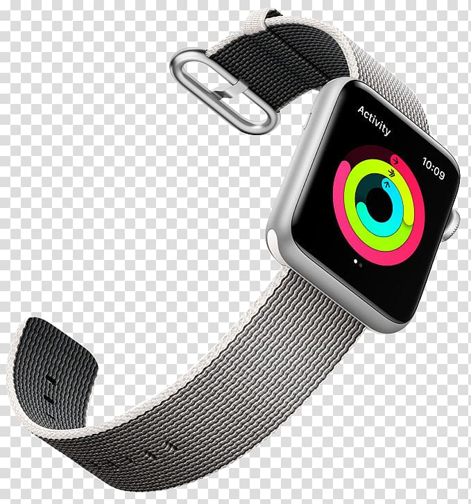 Apple Watch Series 2 Aluminium Smartwatch, silver aluminium windows transparent background PNG clipart